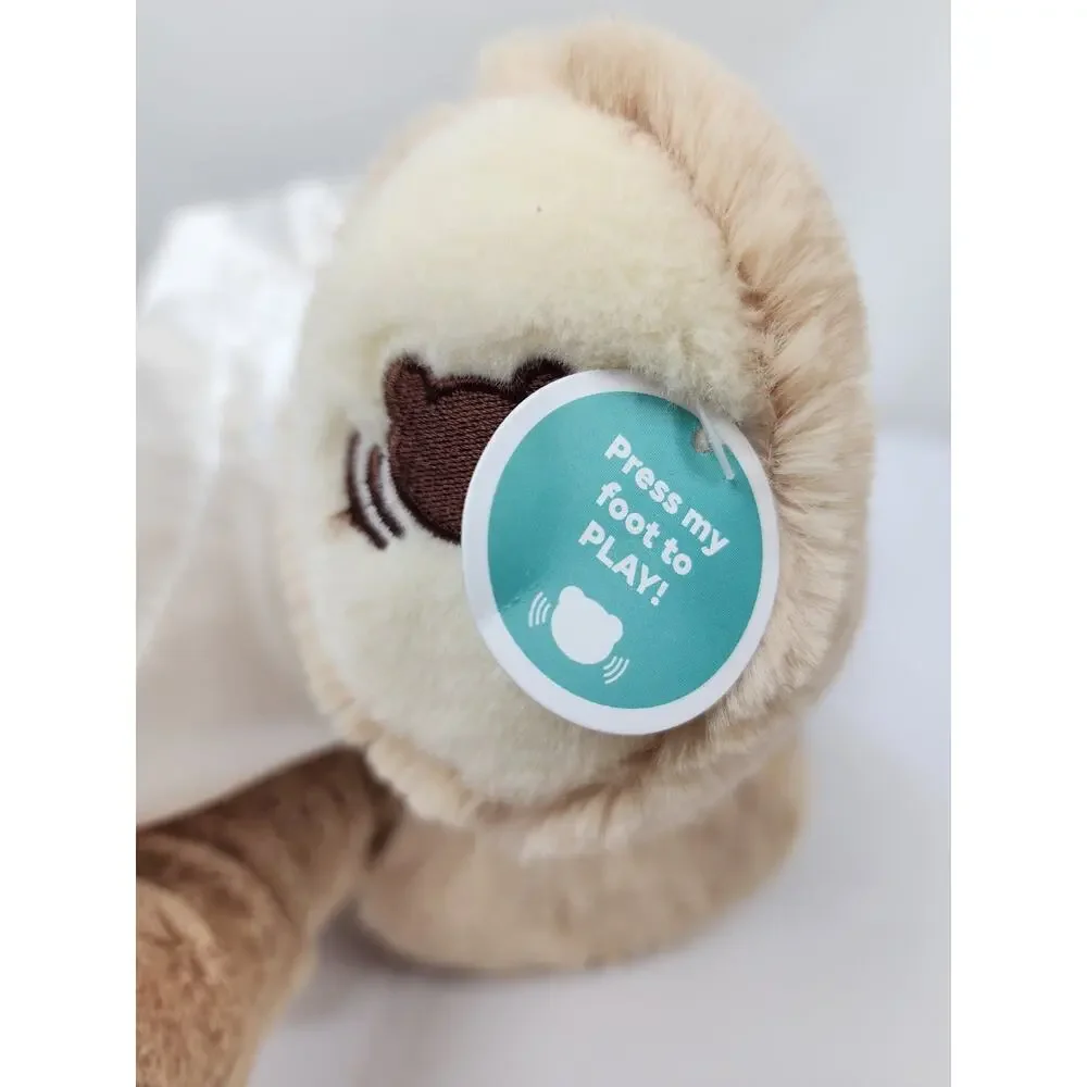 Gund Peek-A-Boo Teddy Bear Plush Animated Stuffed Silky Soft Baby Toy Talks NWOT